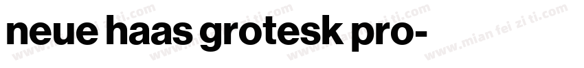 neue haas grotesk pro字体转换